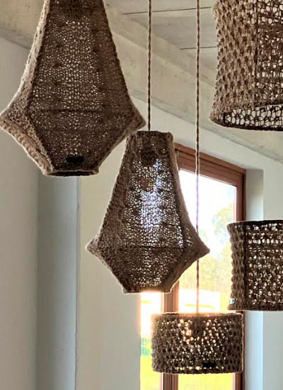 Lámparas de Yute